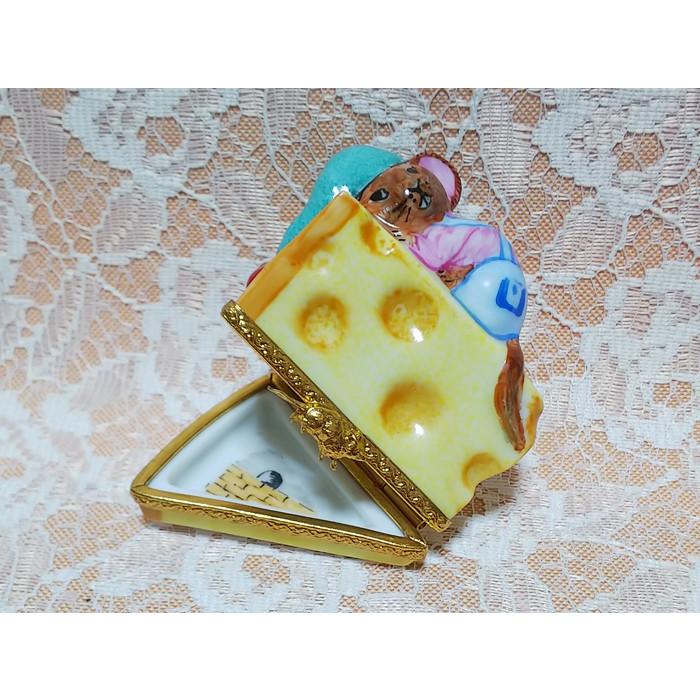 リモージュボックス　「チーズがベッド／ねずみ」　｜　Limoges Box　フランス製　磁器製小箱｜sincere-ec｜07