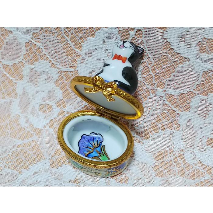 リモージュボックス 猫 Limoges 小物入れ フランス ねずみ ボンボ