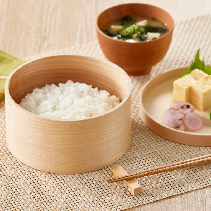 HANAKO 紀州産 おひつ 1.5合ハナコ お櫃 保存容器 美味しく保存 天然木