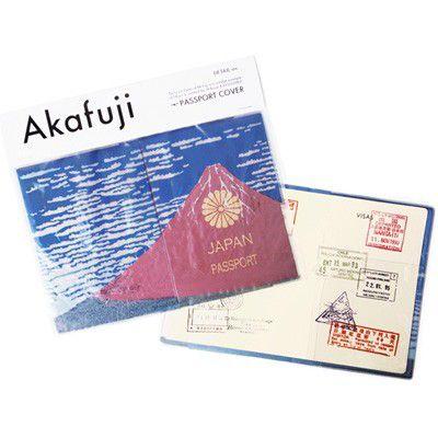 おもしろ 雑貨 パスポートケース Akafuji アカフジ 北斎 メール便OK