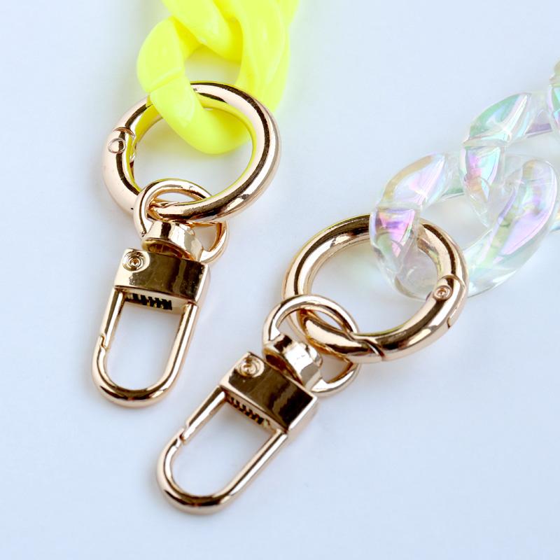 スマホショルダーストラップ チェーン 紐 アクリル ツイストチェーン