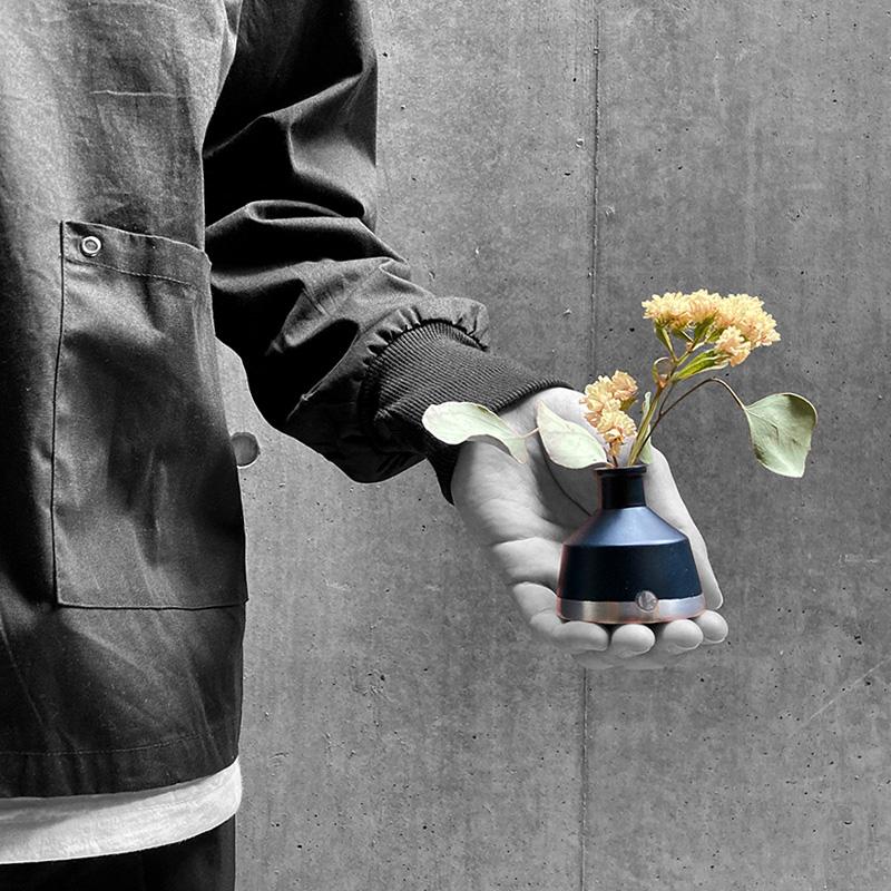 フラワーベース 一輪挿し おしゃれ ミニ 花瓶 アルミベース カク フラワーベース 一輪挿し おしゃれ ミニ 花瓶 アルミベース カク