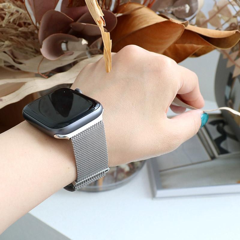 アップルウォッチ バンド 替えベルト 2ピース メッシュ Apple Watch 