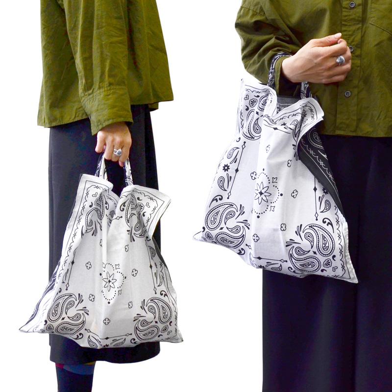 エコバッグ トートバッグ バンダナ柄 折りたたみ BANVINI BAG バンビニ