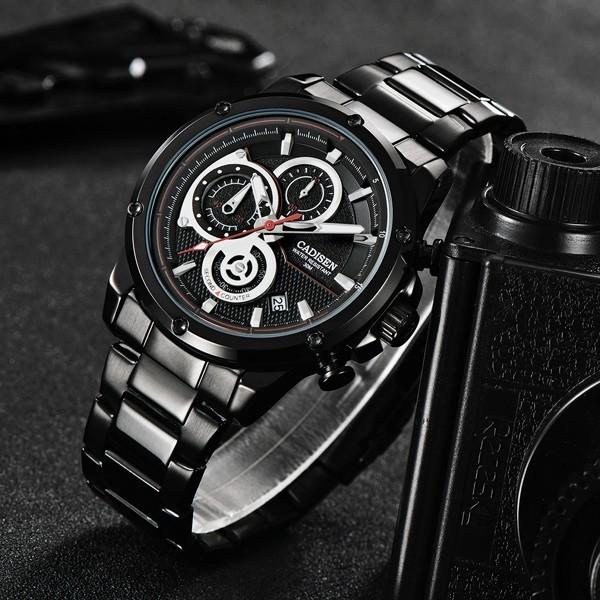腕時計 メンズ腕時計 ブランド CADISEN c9063 クロノグラフ ステンレスベルト ビジネス シンプル おしゃれ｜sincere-inc｜12