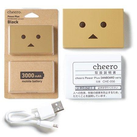 薄型 軽量 iphone android 高速充電 チーロ ダンボー バッテリー 