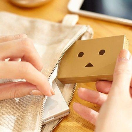 薄型 軽量 iphone android 高速充電 チーロ ダンボー バッテリー 