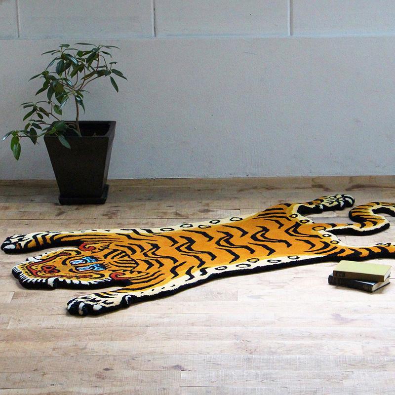 L 約160cm チベタンタイガーラグ Tibetan Tiger Rugトラ虎 det05181_001m.jpg