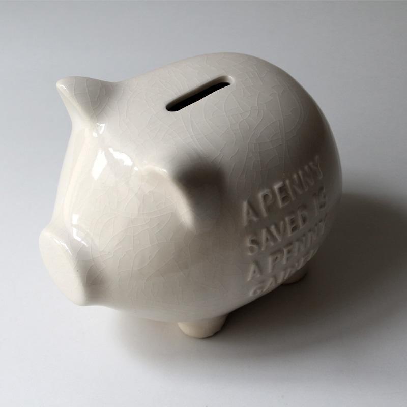 Crackle Piggy Bank / クラックル ピギー バンク ぽってりとした