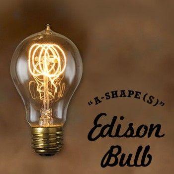 使い勝手の良い セール 特集 おもしろ 雑貨 インテリア エジソンバルブ Edison Bulb A-SHAPE Sサイズ タングステン電球 照明 口金E26タイプ 40W 60W machinetransport.co.uk machinetransport.co.uk