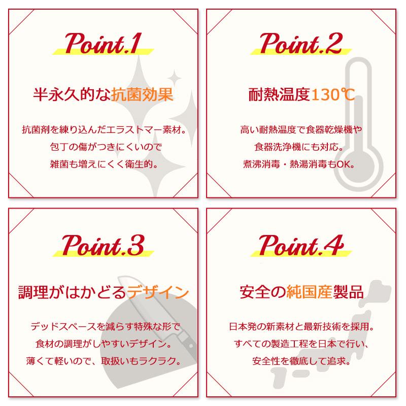 HANAKO カッティングボード まな板 黒 白 エラストマー カッティングボード Lサイズ 抗菌 耐熱 食洗機可 日本製 国産 丸型 円 D型 キッチン おしゃれ |  | 01