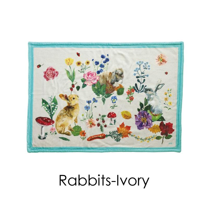 ナタリーレテ ブランケット ひざ掛け 可愛い 70×100cm ダブルレイヤー