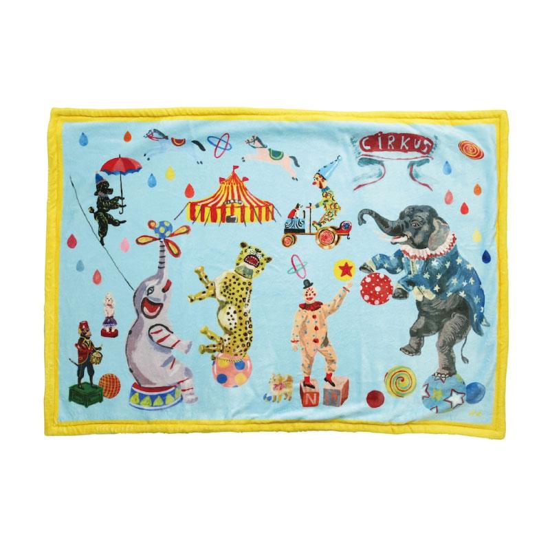 ナタリーレテ ブランケット ひざ掛け 可愛い 70×100cm ダブルレイヤー