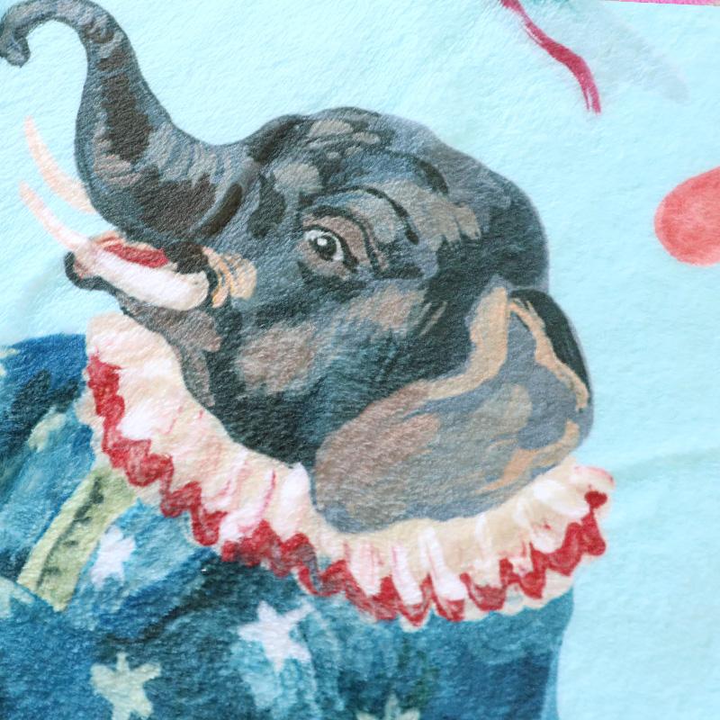 ナタリーレテ ブランケット ひざ掛け 可愛い 70×100cm ダブルレイヤー