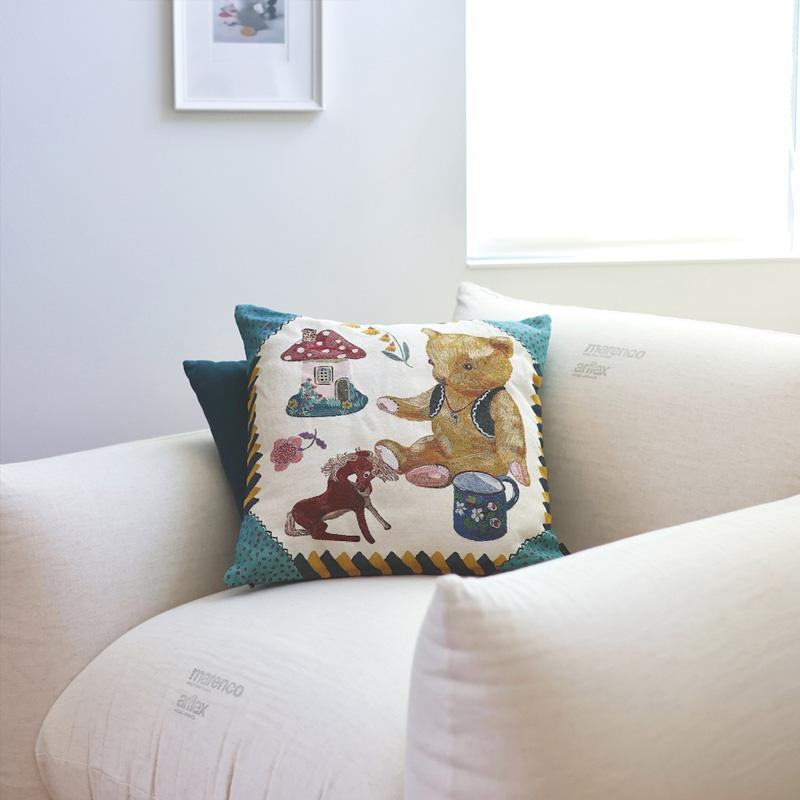 ナタリーレテ クッションカバー 45×45cm クッション 枕 背当て