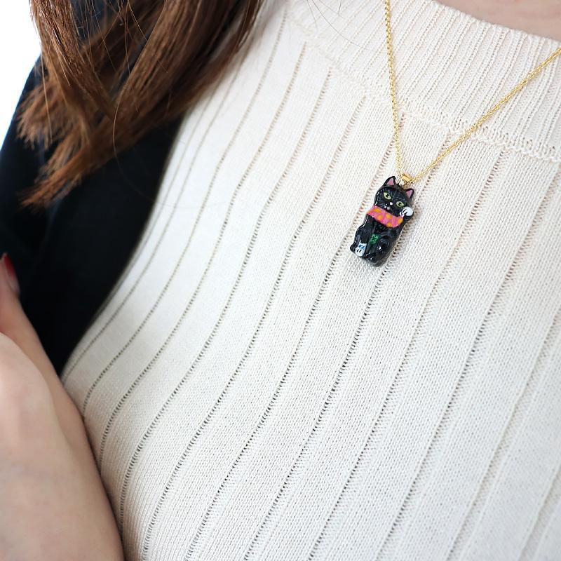 ナタリーレテ ネックレス Nathalie Lete Necklace アクセサリー おしゃれ 可愛い ハンドメイド 動物 ねこ ネコ 猫 うさぎ ウサギ 兎 ペンダント_9