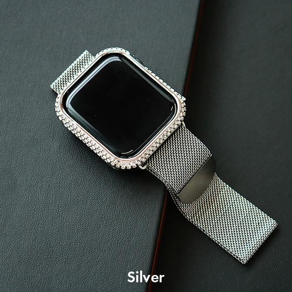 applewatch カバー アップルウォッチ 保護ケース ラインストーン