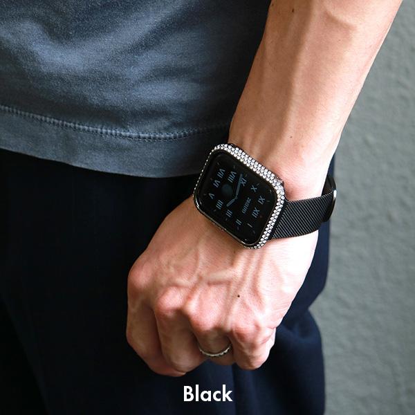applewatch カバー アップルウォッチ 保護ケース ラインストーン