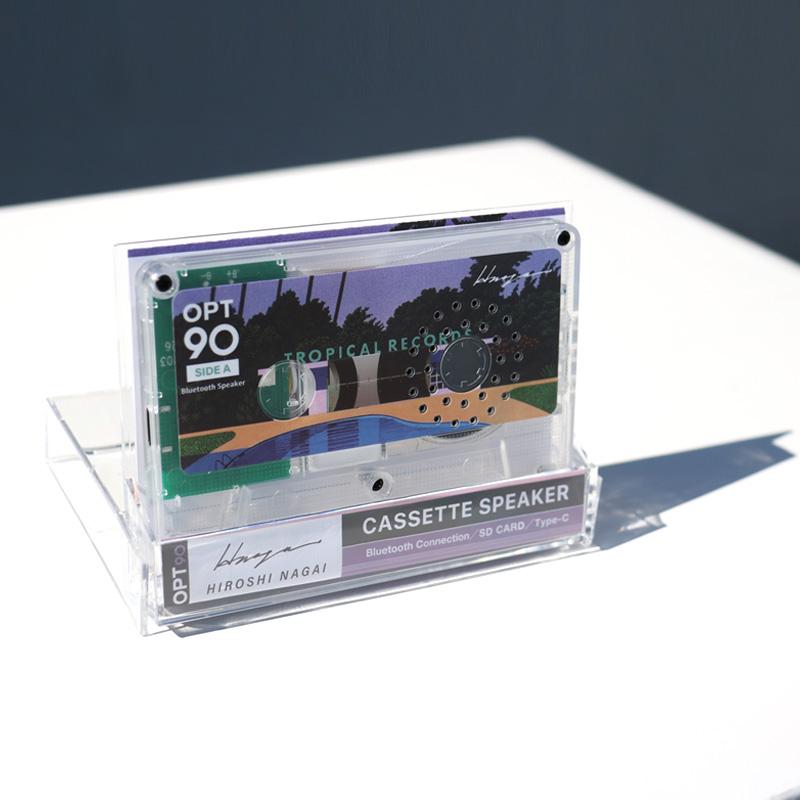 公式】カセットテープ型スピーカー 永井博コラボ Bluetoothスピーカー