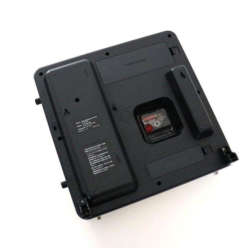 壁掛け時計 置き時計 RELAX フリップカレンダークロック 2wayクロック