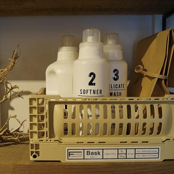 収納ケース 折りたたみ 〈SLOWER〉FOLDING CONTAINER Bask / コンテナ バスク [S] ボックス キッチン 脱衣所 おしゃれ | ブランド登録なし | 11