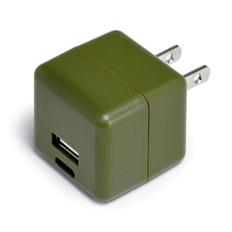 USB ACアダプタ typec typea 小さい コンパクト FLUX ADAPTOR