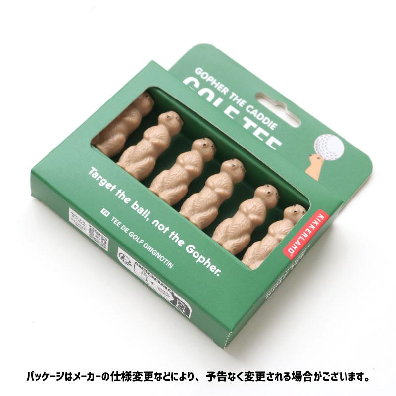 ゴルフティー ゴルフ用品 6本セット Gopher The Caddy Golf Tee