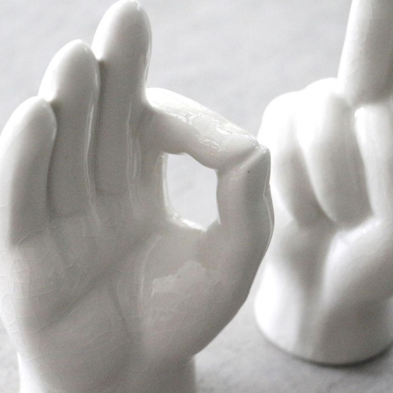 オブジェ Porcelain Hand Object ポーセリン ハンドオブジェ