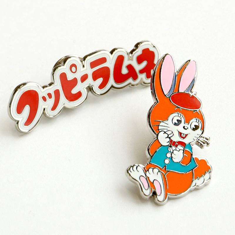 ピンバッジ クッピーラムネ キャラクター かわいい 子供 カクダイ製菓