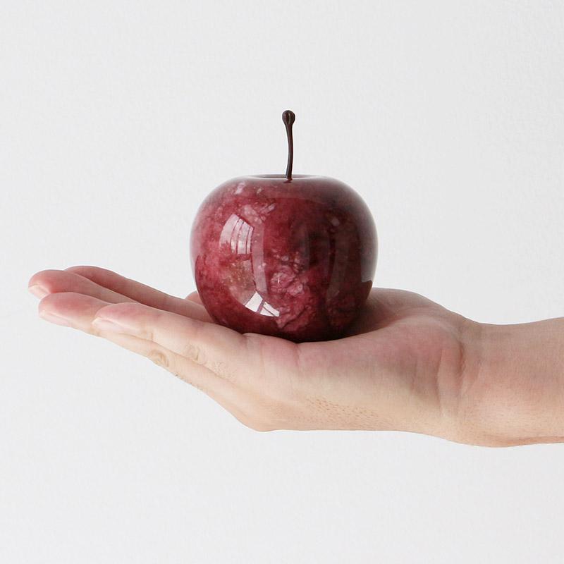 オブジェ ペーパーウェイト Marble Apple マーブルアップル Large