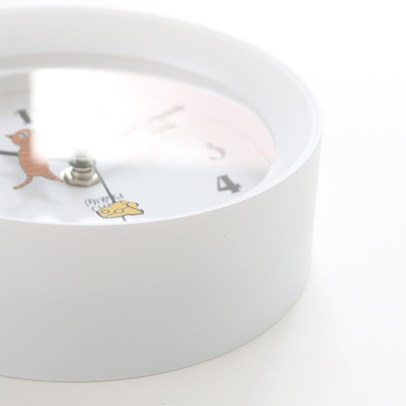 壁掛け時計 置き時計 山鳩舎 2wayクロック みやぎちか 音がしない