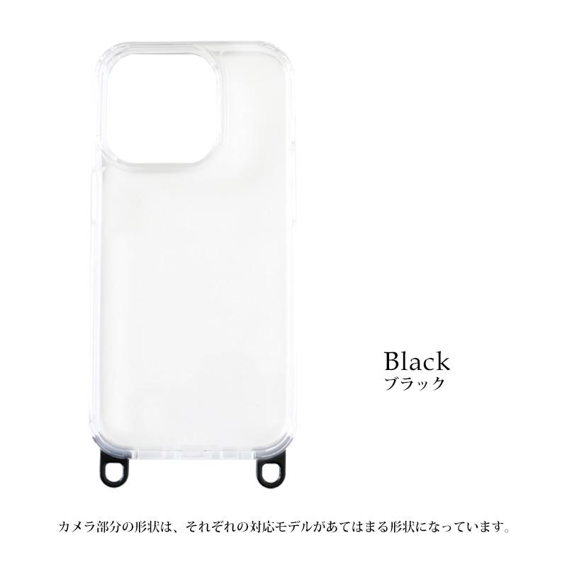 iPhoneケース クリア 取外しフック付きクリアケース アイフォンケース