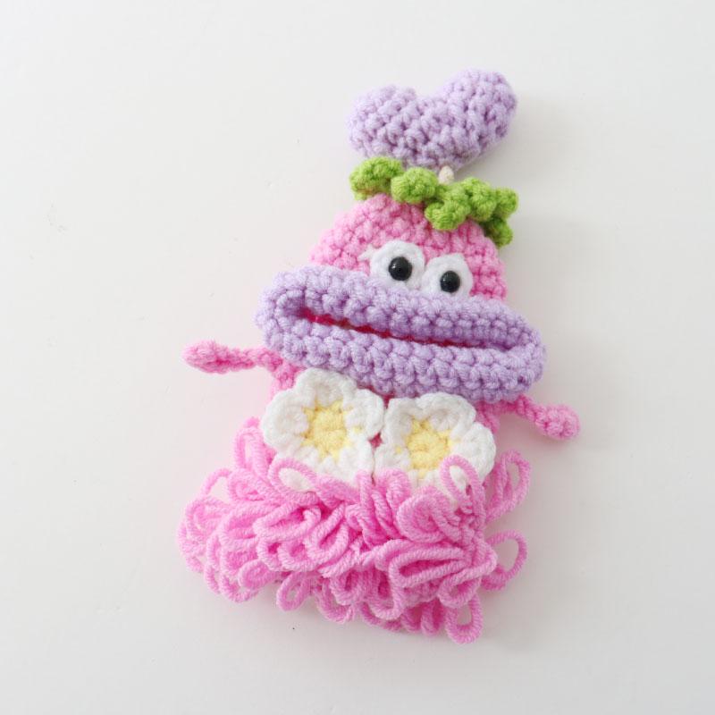 毛糸のマスコット キーケース 鍵 カバー キーカバー キャラクター 収納