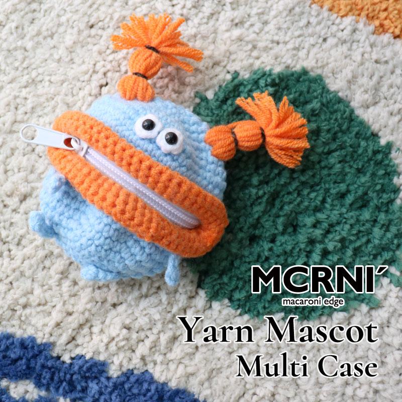 毛糸のマスコット マルチケース キーポーチ ミニポーチ 小物入れ ポーチ コインケース 小銭入れ 鍵 ミニ財布 ジップ付き 収納 ハンドメイド | 
