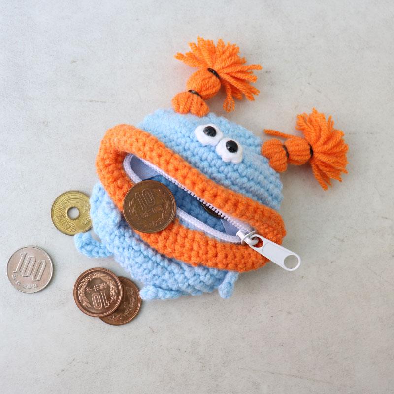 毛糸のマスコット マルチケース キーポーチ ミニポーチ 小物入れ ポーチ コインケース 小銭入れ 鍵 ミニ財布 ジップ付き 収納 ハンドメイド |  | 09
