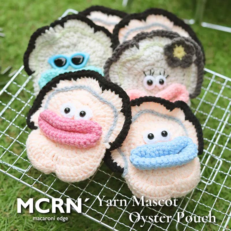 毛糸のマスコット 牡蠣ポーチ マルチケース キーポーチ ミニポーチ 小物入れ ポーチ コインケース 小銭入れ 鍵 ミニ財布 ジップ付き 収納 ハンドメイド | 