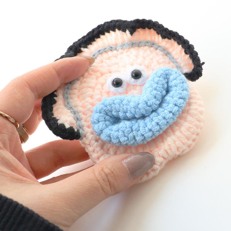 毛糸のマスコット 牡蠣ポーチ マルチケース キーポーチ ミニポーチ 小物入れ ポーチ コインケース 小銭入れ 鍵 ミニ財布 ジップ付き 収納 ハンドメイド |  | 07