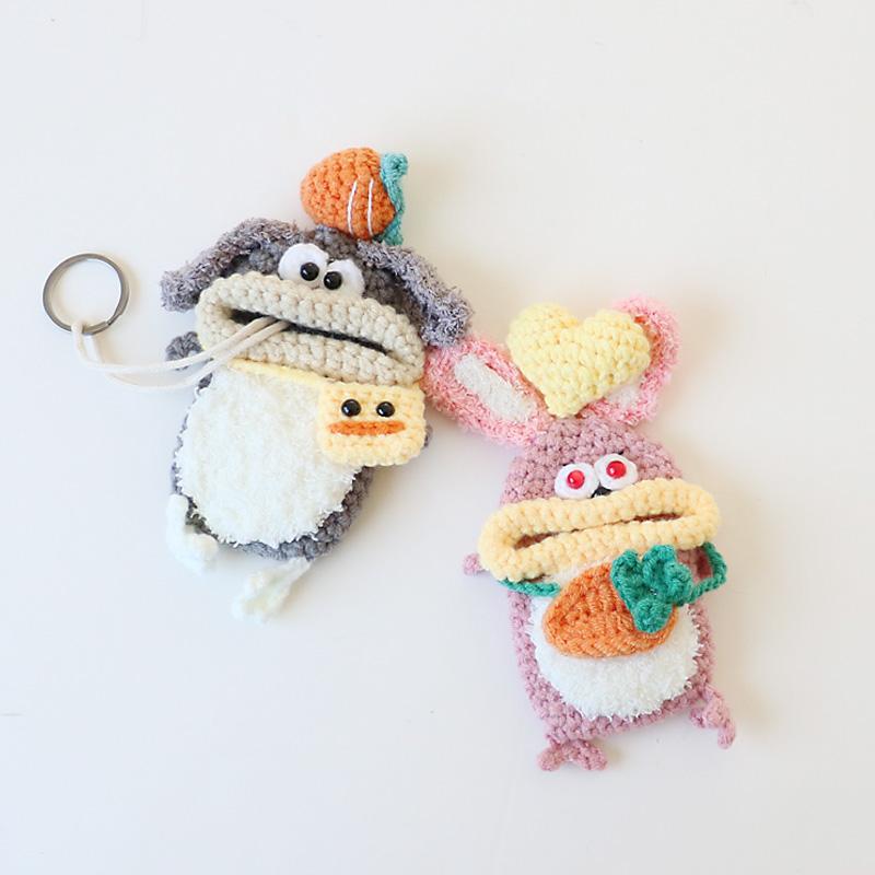 毛糸のマスコット ラビットキーケース 鍵 カバー キーカバー キャラクター 収納 マカロニエッジ macaroni edge 兎 うさぎ ウサギ かわいい メール便OK |  | 03