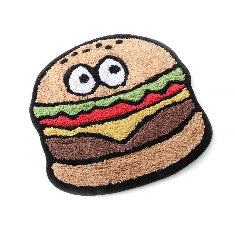 フ*ン様 russet burbankハンバーガー ラグ ジャンクフード ラグ マット ハンバーガー フライドポテト ピザ チェア