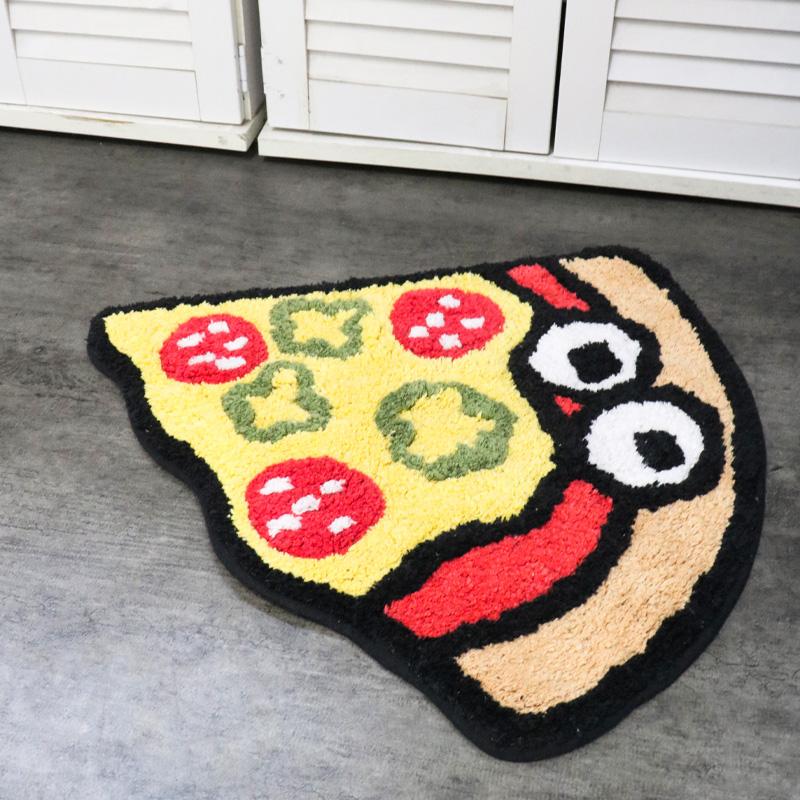 ジャンクフード ラグ マット ハンバーガー フライドポテト ピザ チェア