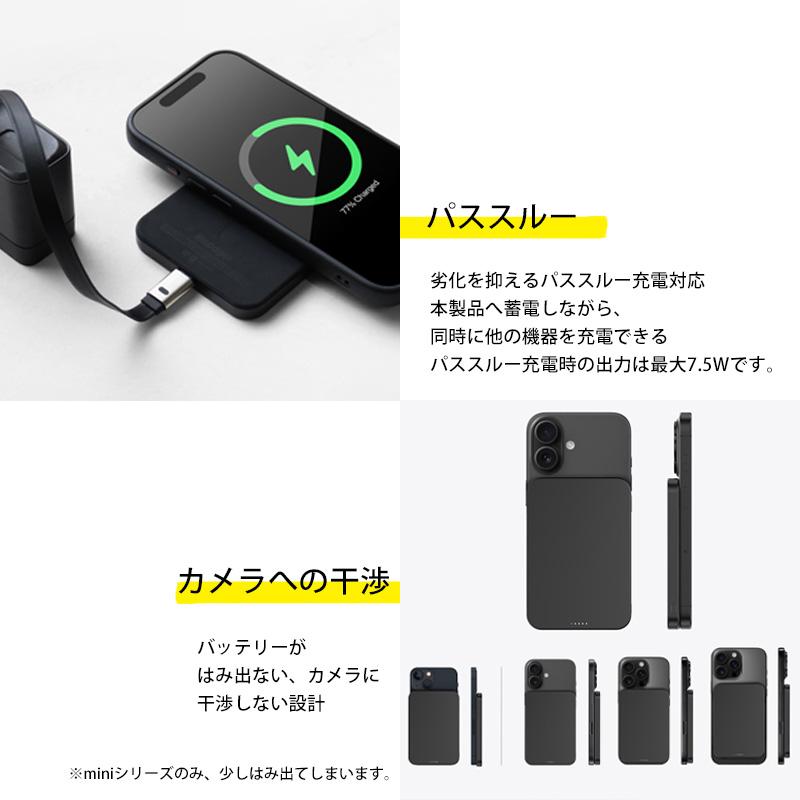 MaGdget マジェット バッテリー Qi2 モバイルバッテリー 軽量 小型