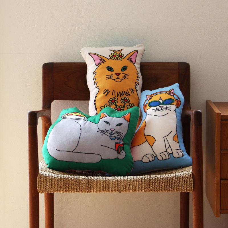 クッション インテリア ダイカットクッション M THE ENJOY C&D