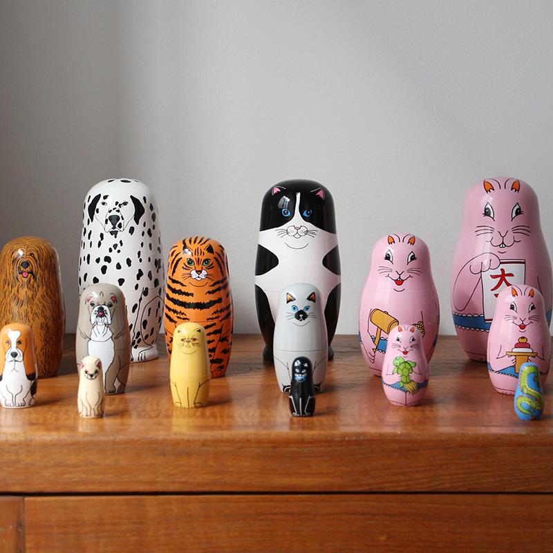 midori komatsu マトリョーシカ 27 MOMA?招き猫 犬 猫?動物 インテリア
