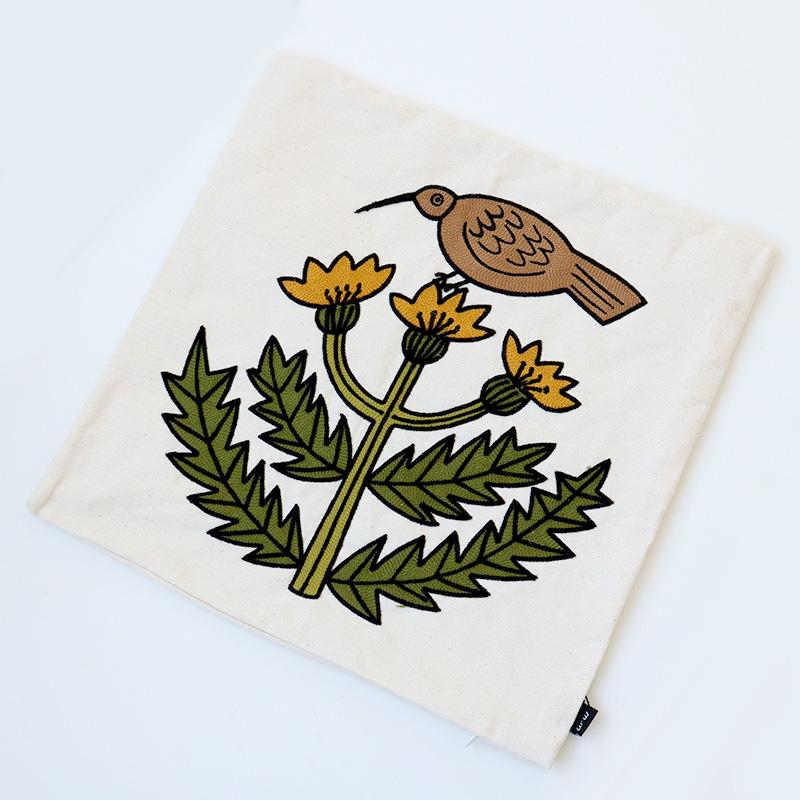 クッションカバー 45×45cm クッション 松尾ミユキ 松尾みゆき 刺繍 枕