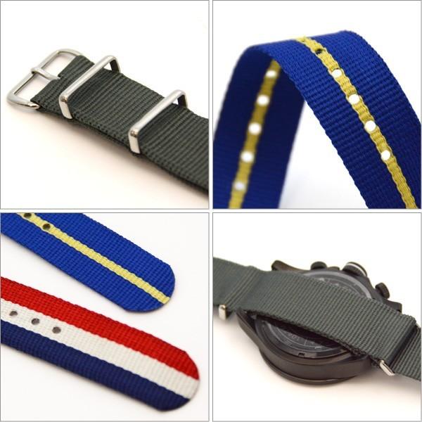 腕時計 替えベルト 替えバンド NATOタイプストラップ ナイロン 全16色