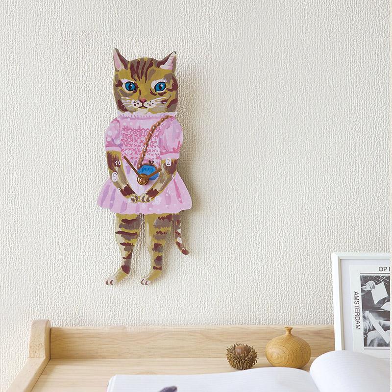 新品　ナタリーレテ　ダイカット クロック　トイキャット　猫　ねこ　ネコ ナタリーレテ ダイカット クロック 掛け時計 壁掛け時計 Nathalie Lete