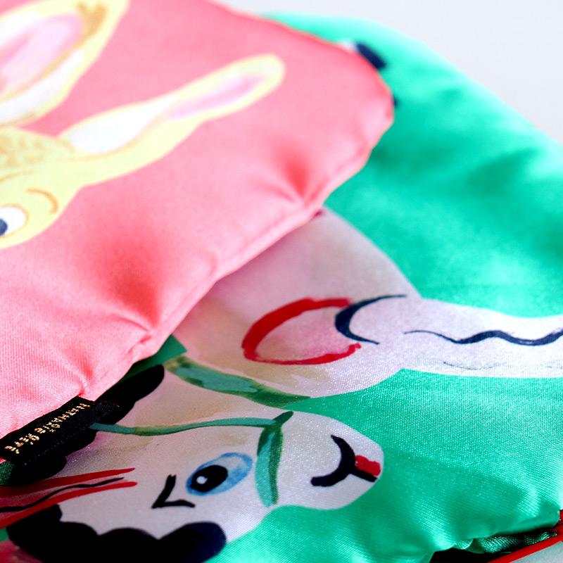 ナタリーレテ サテンポーチ 小物入れ 化粧ポーチ Nathalie Lete