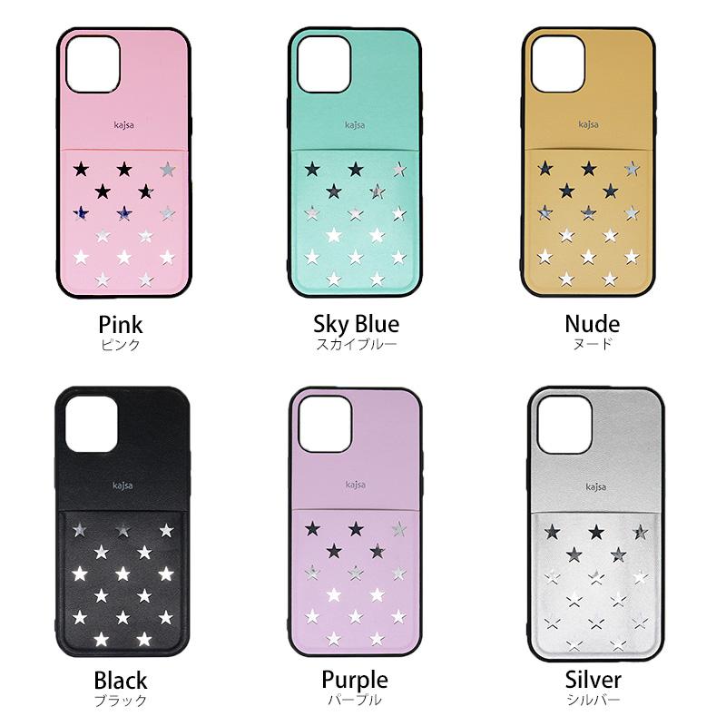 iPhone 12mini ケース スマホケース 背面収納 Neon Star Pocket Case