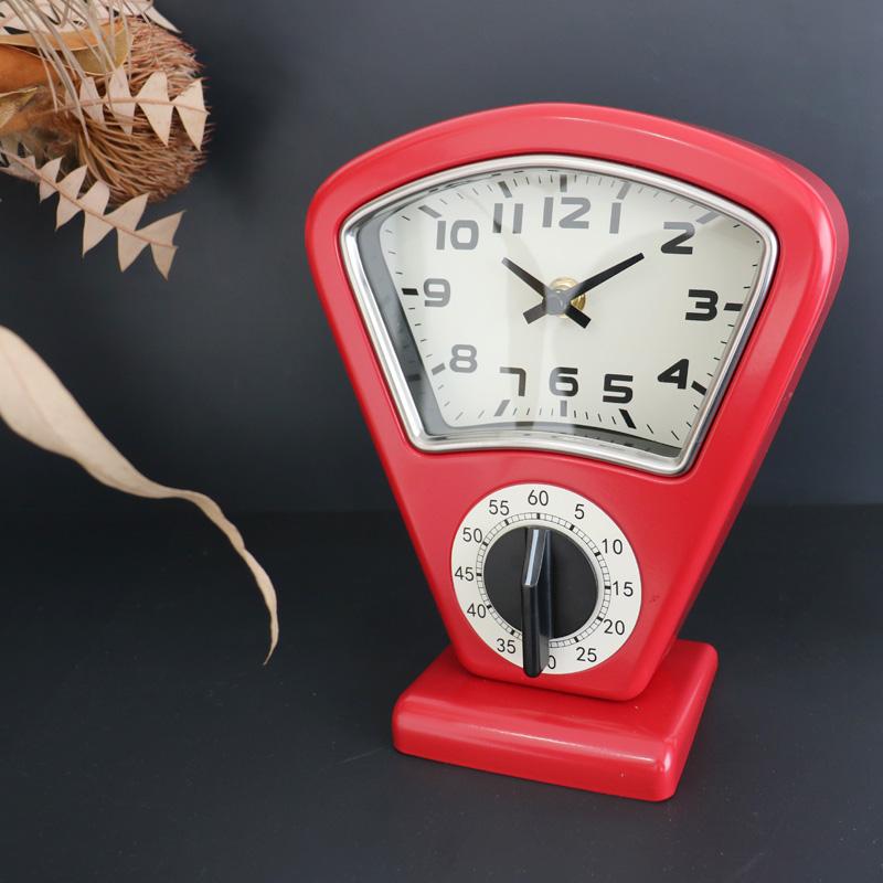 ホワイト アナログ置時計 Mid-Century MODERN Amazon.co.jp: 不二貿易 置き時計 幅14.6×奥行6.6×高さ14.1cm