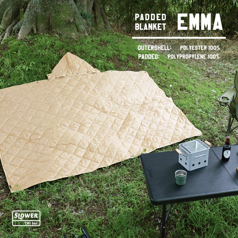 暖かい ブランケット アウトドア 防寒 パデットブランケット エマ